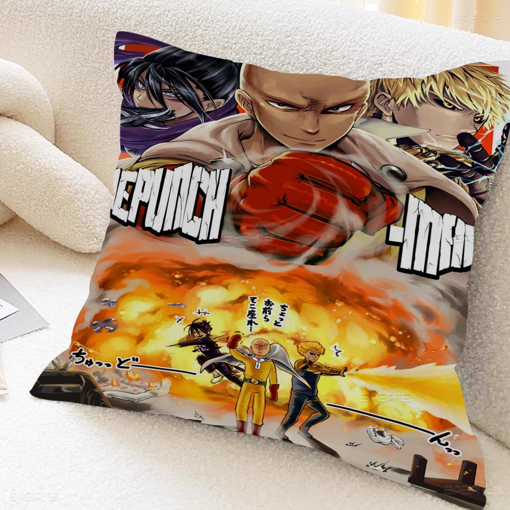 Anime One Punch Man Maple Design Cushion Cover Happy Autumn Harvest Decor Holiday Decorati Pillow Cover