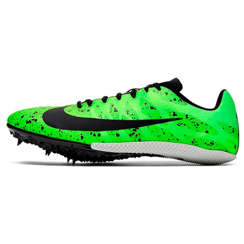 Nike Air Zoom Rival S 9 Spikes 'Electric Green Speckled' Sneakers Casual 907564-302