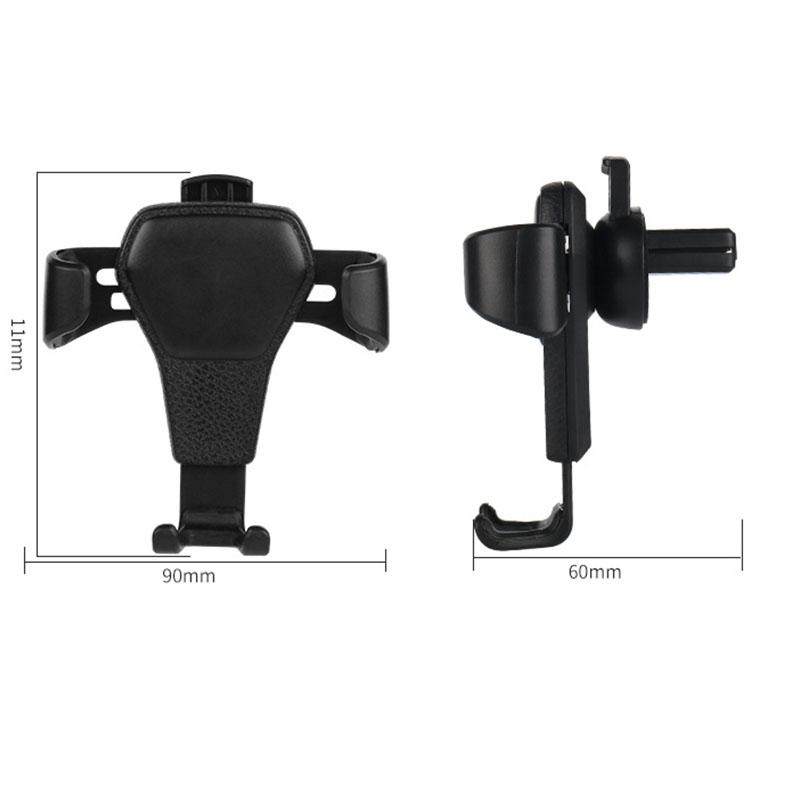 Suporte de telefone para carro Suporte de ventilação de ar para carro Suporte antiqueda por gravidade Sem suporte magnético para celular para iPhone11 XS X Samsung Xiaomi