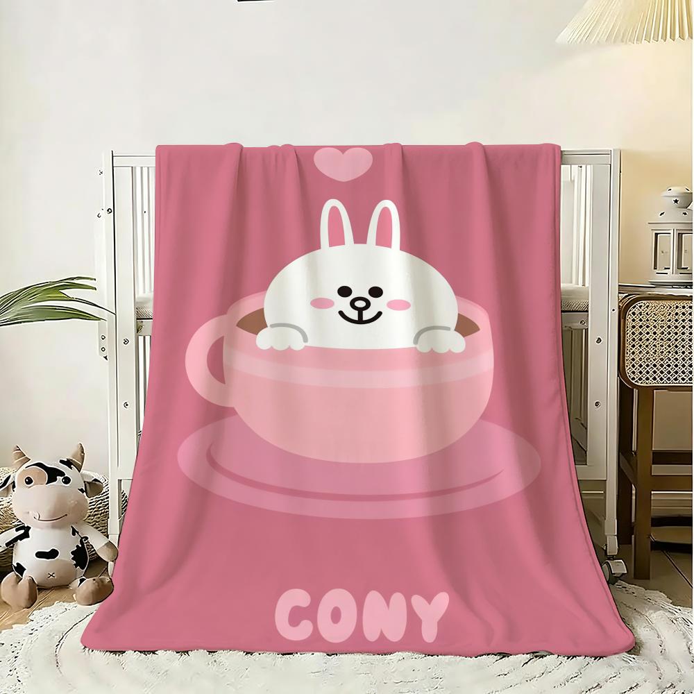KINGDOM L-LINE F-Friends Throw Soft Flannel Throw Blanket, Lightweight Breathable Summer Nap Blanket For Home Travel Cozy Decor