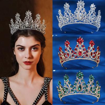 Brides European Vintage Tiaras Bridal Jewelry Quinceanera Rhinestone Crystal Crowns Pageant Wedding Hair Accessories for Brides
