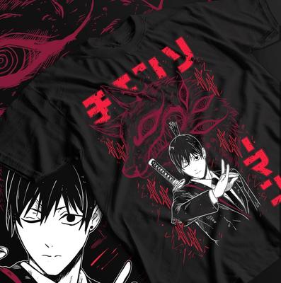 Maglietta anime Chainsaw Man, Aki Hayakawa, demone volpe Kon, Reze, lotto Power