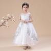 Sequin Princess Dress Wedding Dress Girls Show Long Performance Pompous Gauze Flower Children Dress