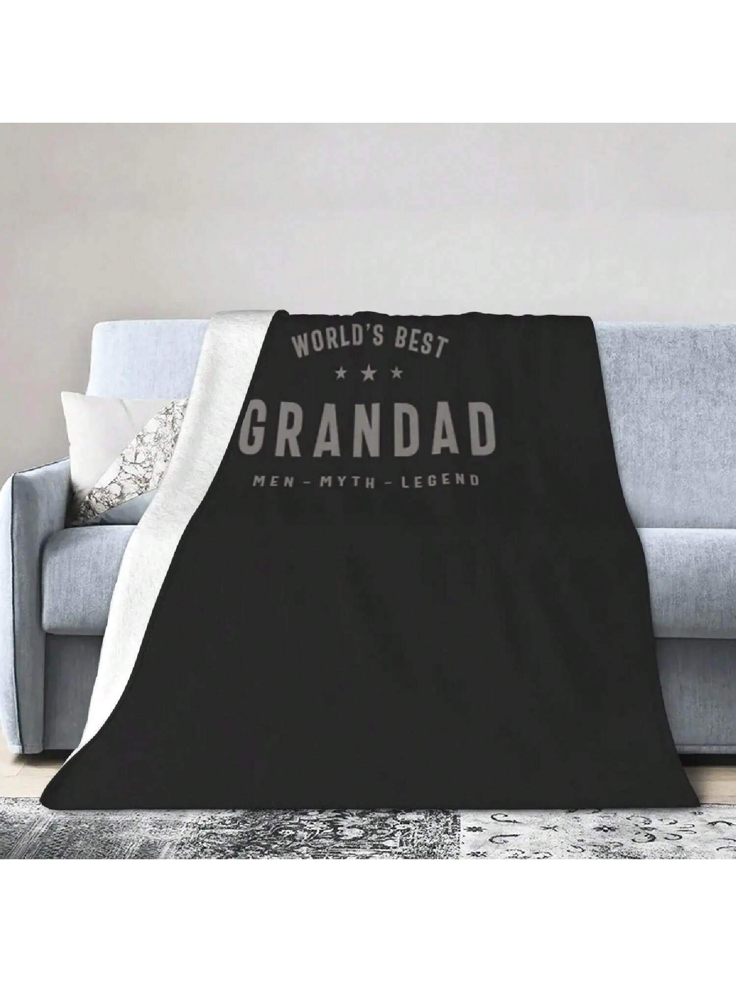 Лучший дедушка в мире - Папа Дедушка, Супермягкое тонкое фланелевое одеяло 75X95CM