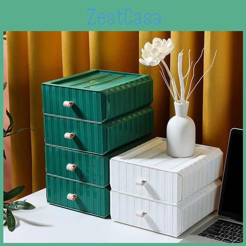Storage Organizer Desk Box Desktop Cosmetic Mini Drawer School Supplies Office