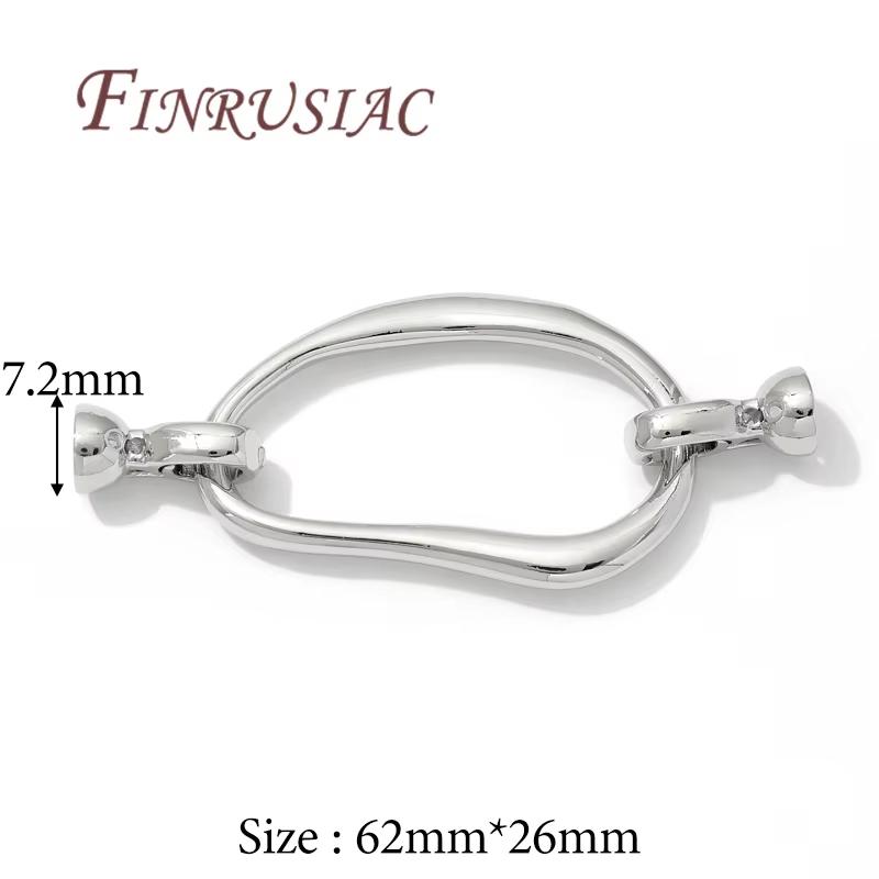 18K Gold Plated Connector Clasps Accessories For Bracelets,Brass Metal Locks For Jewelry,Fasteners Clasp,DIY Necklace Findings