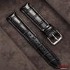 Weiches Kalbsleder Uhrenarmband 18mm 20mm 22mm Uhrenband Damen Herren Business Bambusleder Uhrenzubehör Solide Schnalle Schwarz Braun