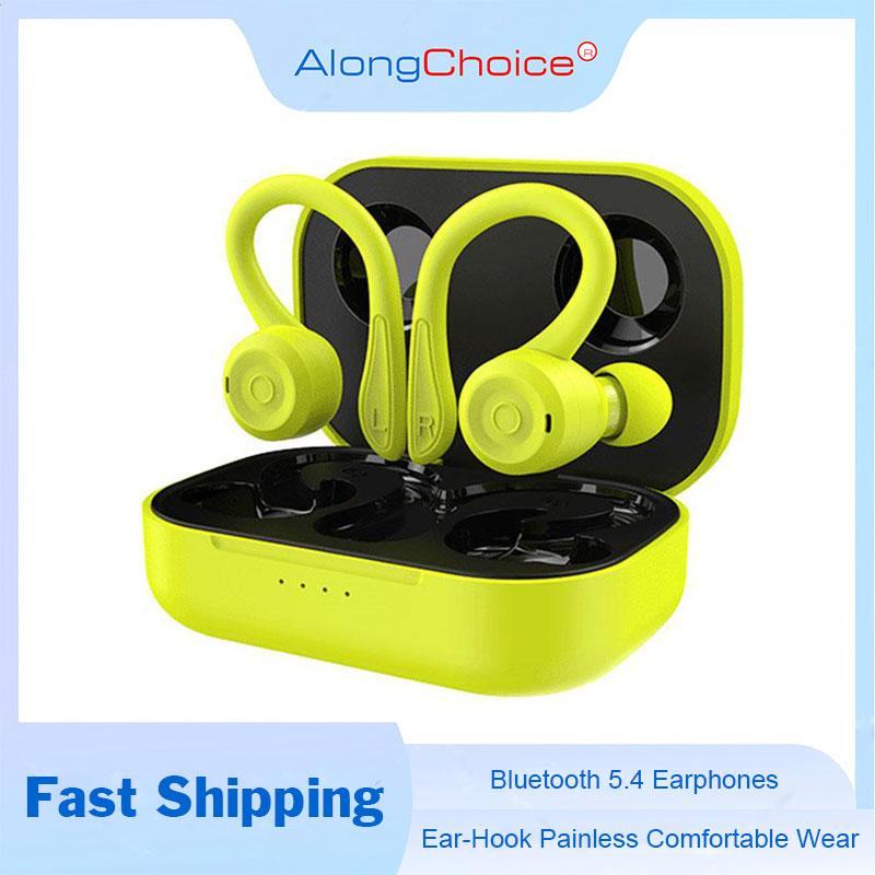 IPX6 Wasserdichte Sportliche Drahtlose Kopfhörer HiFi Subwoofer Stereo Mit HD Mikrofon Geringe Latenz Geräuschunterdrückung Headset