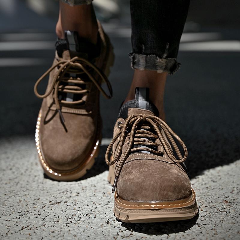 Fashion Casual Men's Thick Soled Shoes Fashionable Minimalist British Style Outdoor Leisure Business Party Office Youth Quality Shoes