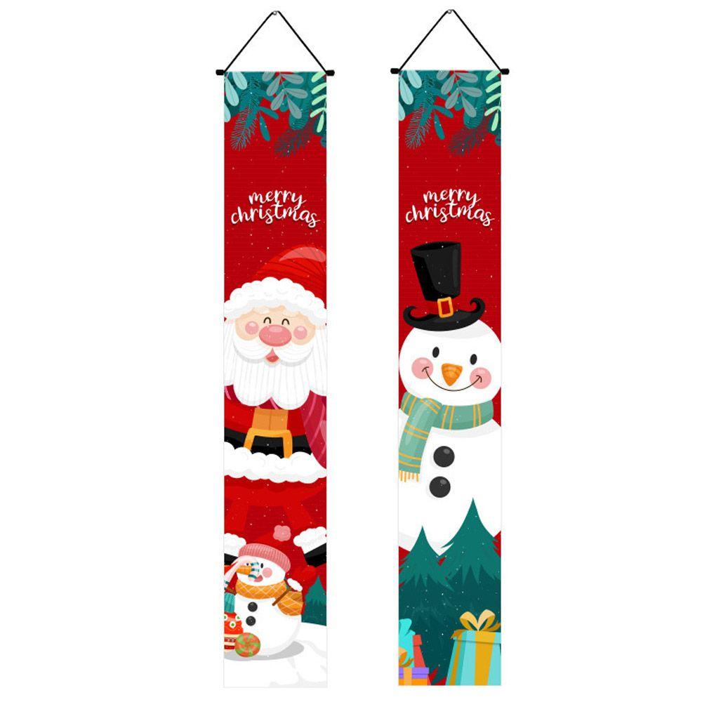

Reused Home Happy New Year Xmas Door Decor Christmas Couplets Christmas Banner Hanging Ornament C