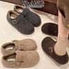 cm inner height increase women's shoes woolen all-inclusive children's velvet warm one-pedal cotton shoes lamb wool shoes