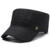 Men's sun hat flat top visor - lightweight casual dad hat for middle-aged and elderly men