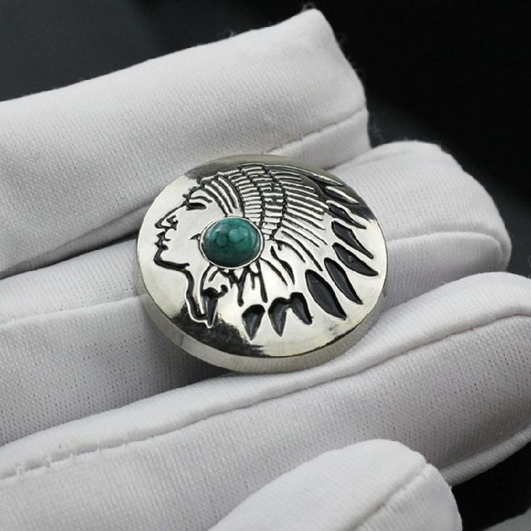 5 Pcs Leather Decorative Buttons Flower Buttons Imitation Turquoise Button for Jewellery Making Clothing Bag Dress