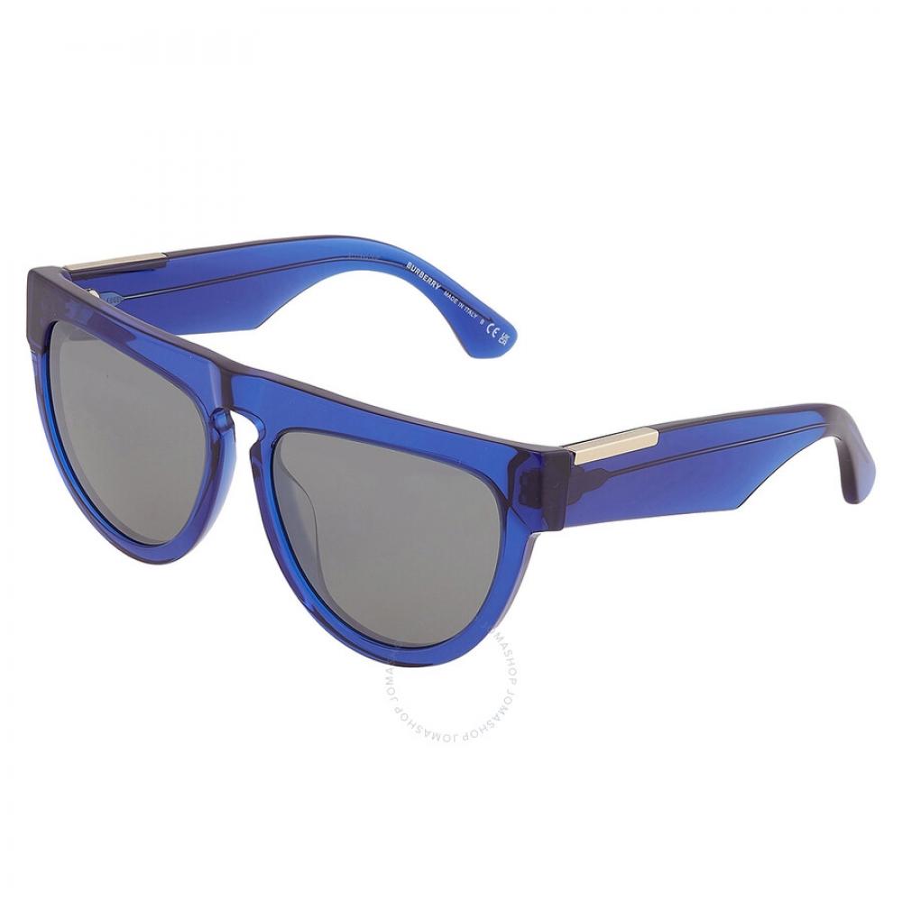 Burberry Grey Mirror Silver Irregular Ladies Sunglasses Be4416u 34926g 59