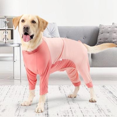 Elastic Dog Four-Legged Pajamas Soft Comfortable Dog Jumpsuit Anti-licking Long Sleeves Dog Sterilization Suit Home Wear