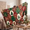 Christmas Flannel Throw Blanket Soft Warm Cozy For Sofa Bed Indoor Home Use Great Holiday Gift