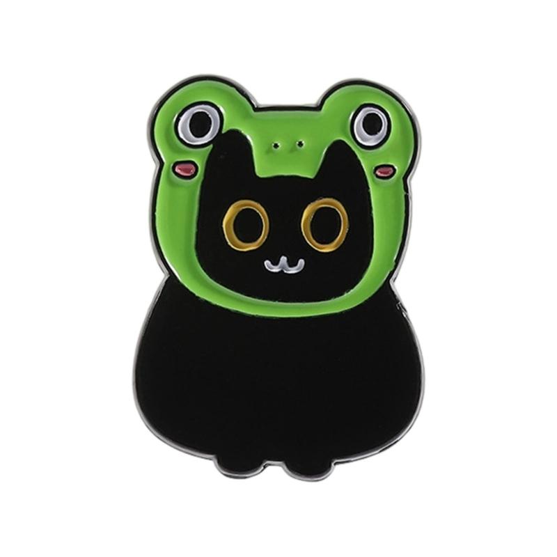 Delicado Pin Metálico con Tema Animal Broche Elegante con Forma de Gatos en Miniatura Joyería Para Accesorios de Ropa