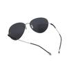 Qi Song Rimless Titanium Frame Polarized Sunglasses for Available in 4 qs828 Ultra-Lightweight Men, Colors, (Gray)