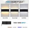 LED UP&Down Wall Light 85-265V ABS Waterproof Led Lights Modern Indoor Outdoor Appliances For Room Wall Panels Home Porch Garden