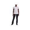 Under Armour Solid Logo Training Casual Sports T-Shirt Women tops White 1370760-100