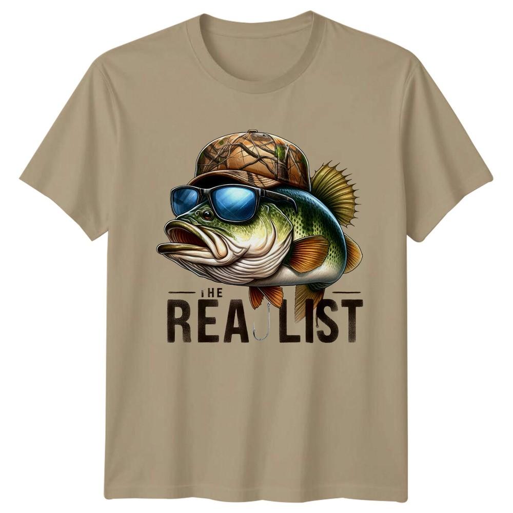 The Realist Bass Fishing Unisexs Tshirt Fisherunisex Gift Angler Tee S