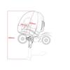 Modified Driver Backrest with Two Horizontal Bars for Bombardier Spyder RT 2008-2017 Motorcycle