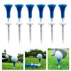 6Pcs Light Weight Plastic Golf Tees Step Down Golf Ball Holder with Soft Rubber Head Golf Practice Tool Easy to Use