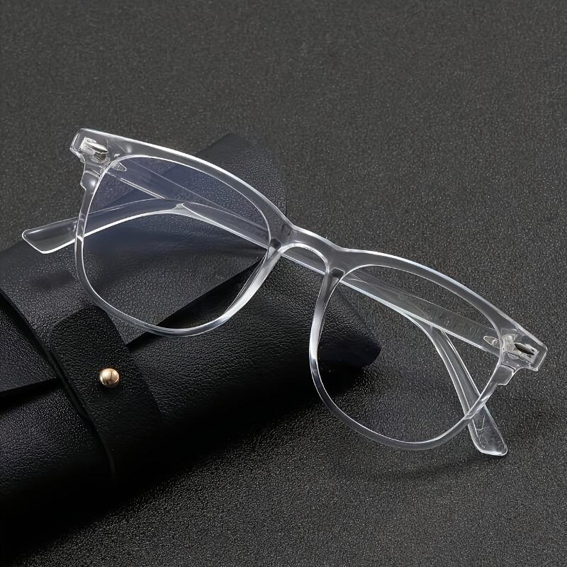 1 Male Female Oval Full Frame Blue Light Glasses Suitable For Computer Gaming Tv And Mobile Phone Use