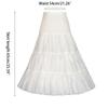 A-line Petticoat Crinoline Slips Wedding Accessories White Tutu Skirt 50s Vintage Puffy Underskirt for Lolita Costume
