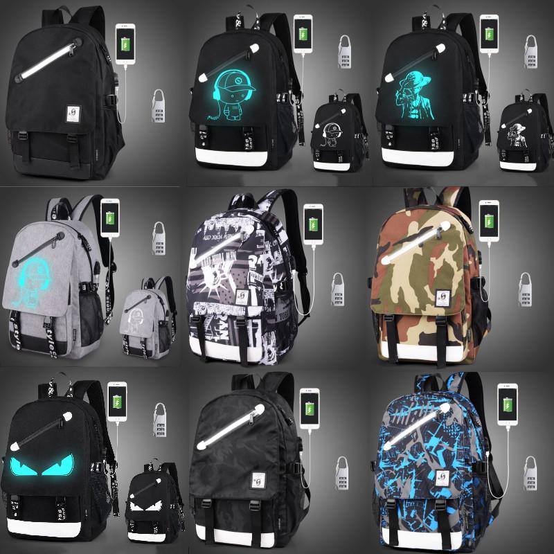 Anti Fashion Theft Backpack School Unisex Travel Bag Usb Charging Port Rucksack