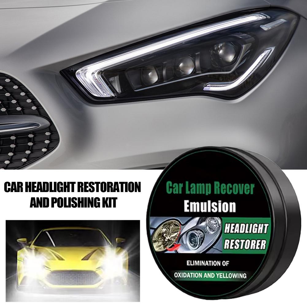 Car Headlight Restoration Polishing Kits Headlamp Scratch Repair Remover Oxidation Headlight Liquid Cleaning Polish Remove P2J5