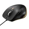 Sanwa Direct Wired Mouse USB-A Quiet Small 5 Buttons [Equipped with Back/Forward Buttons] Blue LED Black 400-MA159BK2