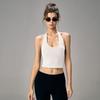 Mitaogirl Kendall Hanging Neck Underwear Women Sexy Beauty Back Sports Top Running Fitness Belt Chest Pad Top Summer