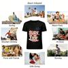 Surf Tide Shades Print Tee Casual Vacation Loose T-Shirt For Men Women Pure cotton T-shirt