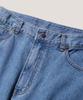PERSTEP Washed Tapered Denim Pants Mid Blue Ozlp4701