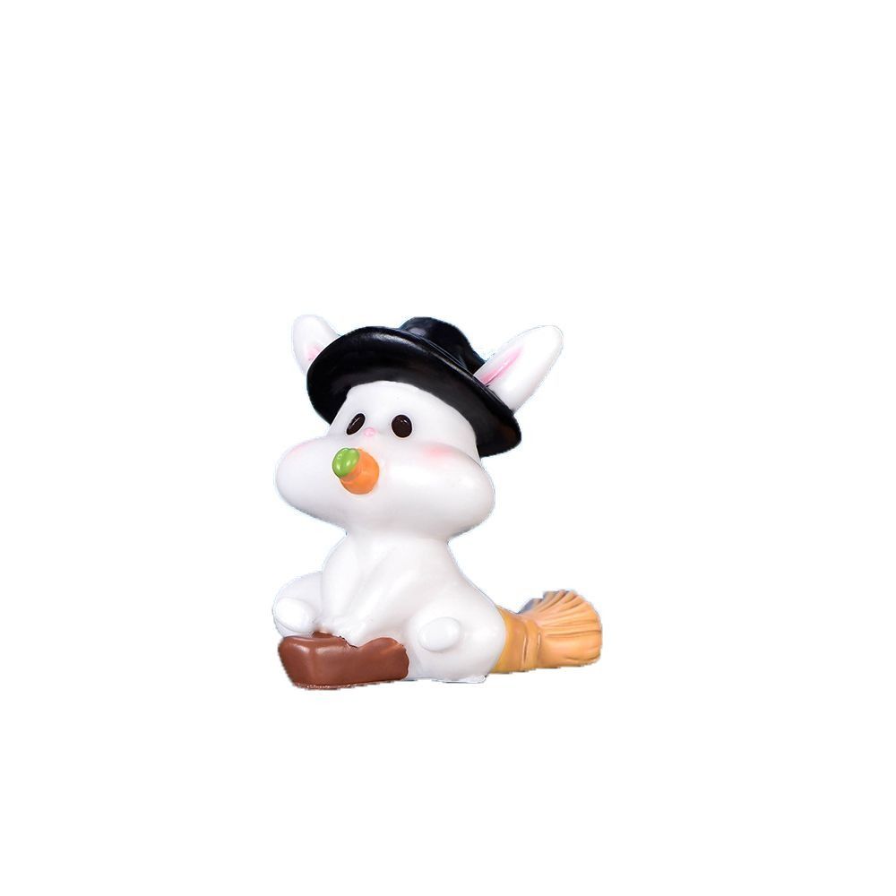 

Cute Halloween Small Ornament DIY Pumpkin Statue Cartoon Style Halloween Figurine Fairy Accessory style 1