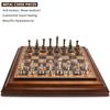 High End Desktop 36Cm/14 Inch Wooden Chess Set, Detachable Metal Chess Pieces King Height 6.3Cm Chess Storage/Gift Packaging