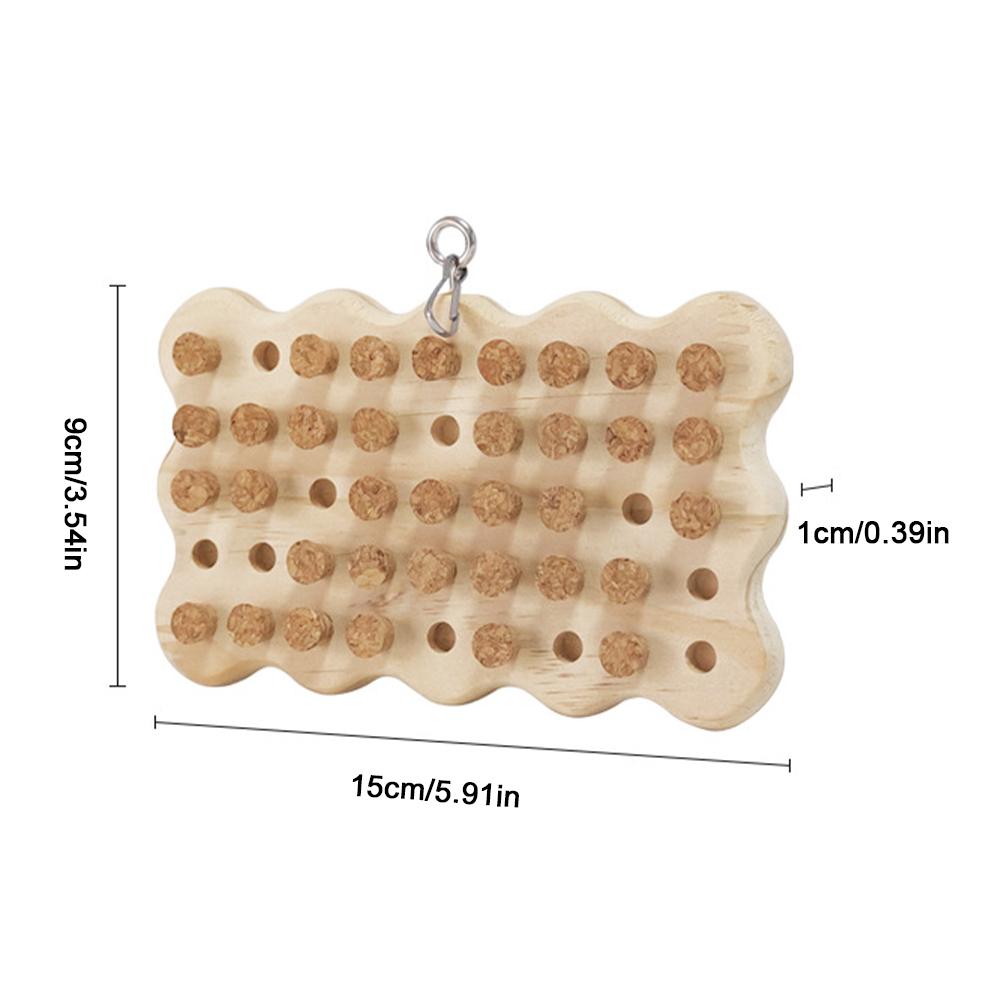 

Игрушки для жевания попугаев Натуральный деревянный блок для попугаев Пробковая игрушка-пазл Подвесная игрушка для маленьких птиц Игрушка для разрывания Аксессуары для птиц Basic Style