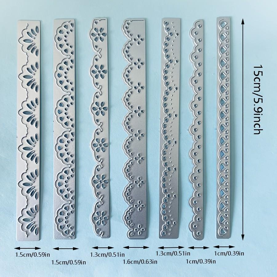 7pcs/lot Lace Layers Border Metal Cutting Dies Stencil for DIY Scrapbooking Photo Album Embossing Paper Cards Crafts Diecutss