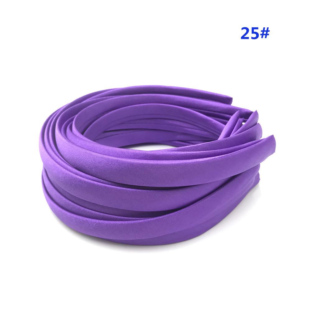 1,5 cm Satintyginslaget Hårband - Godisfärger, DIY Handgjort Modeaccessoar