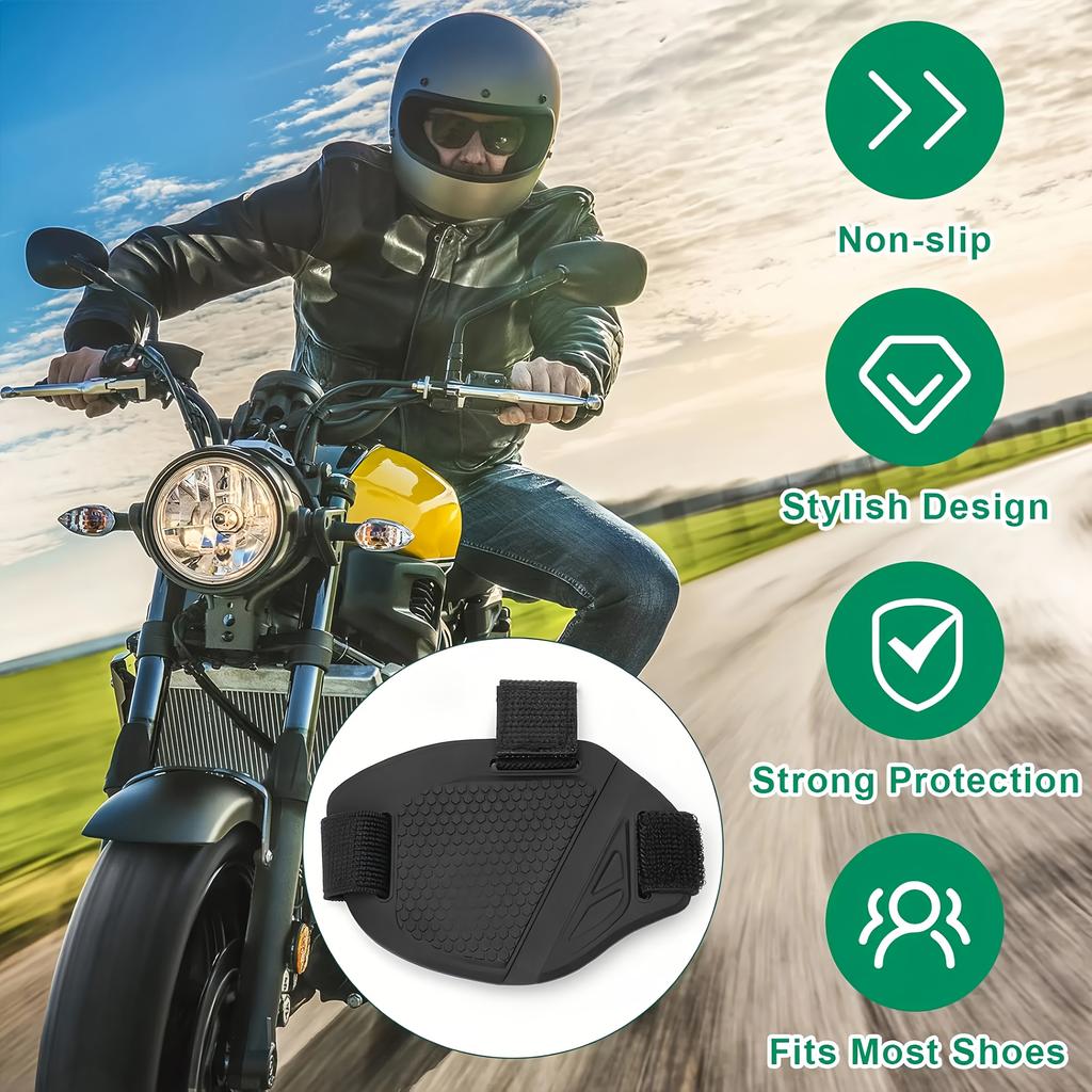 Motorcycle Gear Shift Boot Cover, Anti-Slip Wear-Resistant Shoe Protection Pad for Motorcycles, E-Motorcycles, ATV and Scooters