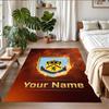 Crystal Velvet Rug Custom Name Text, Soft Non Slip Floor Mat Home DecorBurnley Football