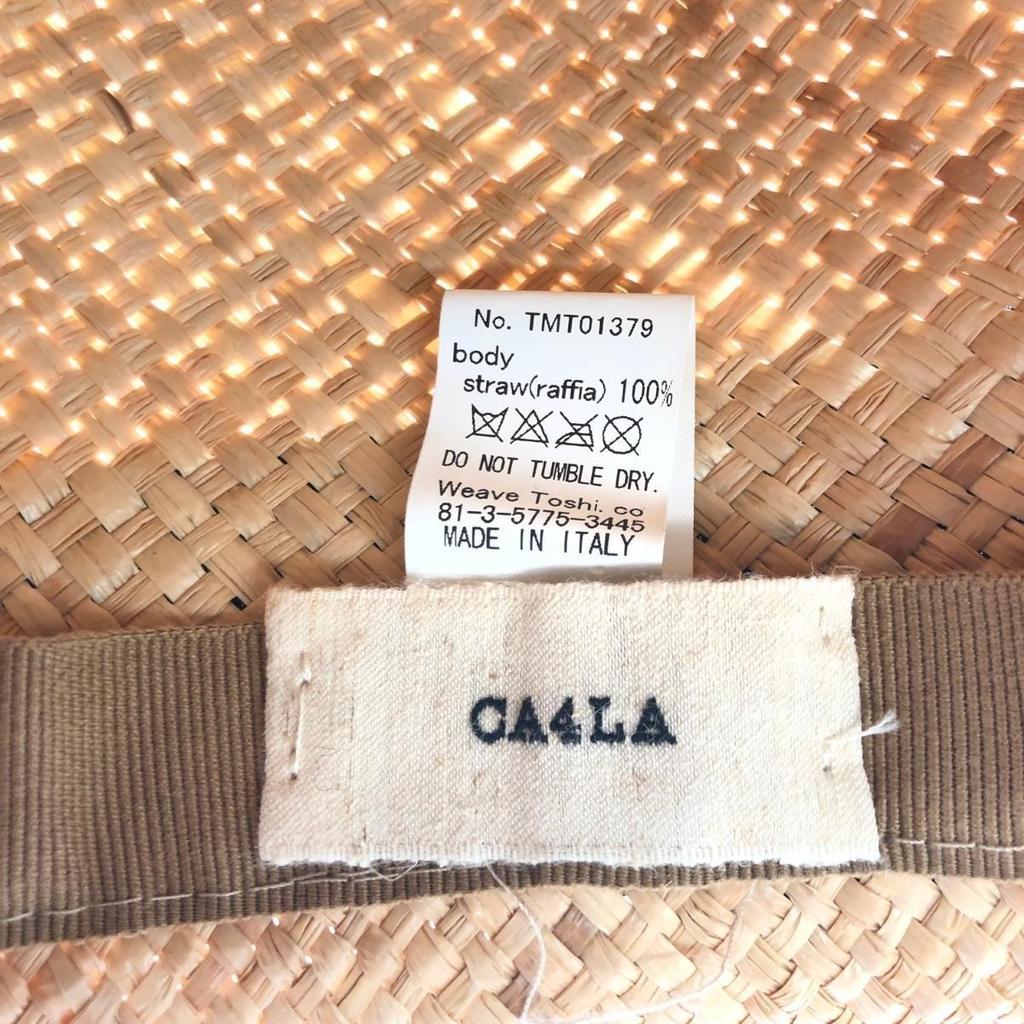 Used CA4LA Kashira Straw Hat Ribbon Black/Beige Women's / 240001171995