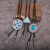 Country Embossed Bolo Tie Unisex Shirt Neck Tie Adult Rodeos Rope Tie Necklace