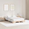VidaXL Bed Frames Natural Solid Pine Wood 135 X 190 Cm Bed Frame 872869