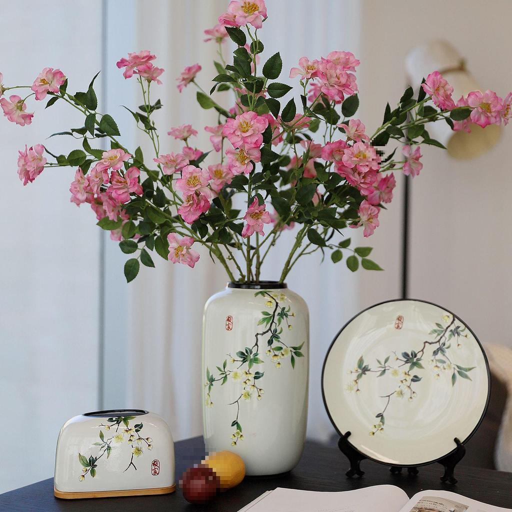 Antique-Style Chinese Ceramic Vase for Floral Display