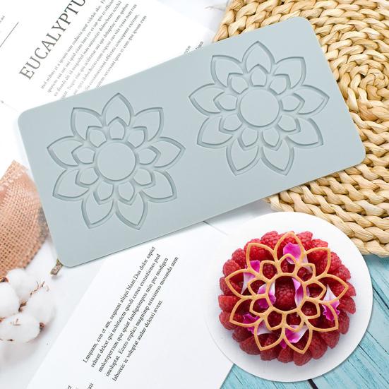 Baking Mold Leaf Pattern Food Grade Flexible Cake Decoration No Odor Fondant Molds Vintage Curlicues