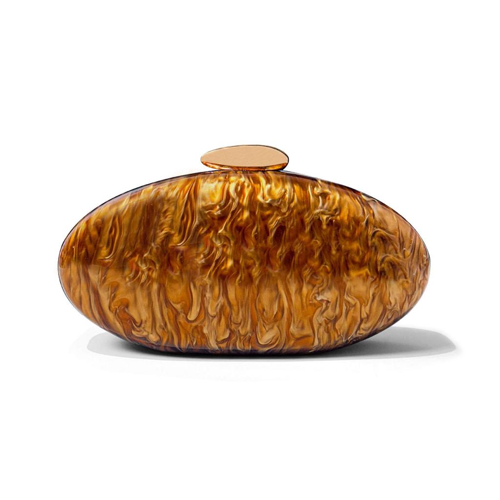 Podzimní móda 2024, akrylová lesklá večerní kabelka v evropském a americkém stylu - kabelka přes rameno ve tvaru husího vejce