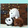 Adorable We Bare Bears Ice Bear Plush Toy Soft Stuffed Doll Perfect For Kids