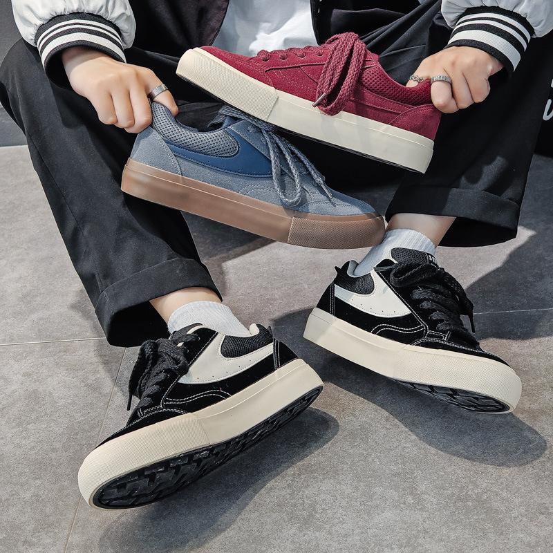 Men's Shoes Tide Spring New Versatile Korean Version of Canvas Shoes Men's Niche Design Board Shoes Tide